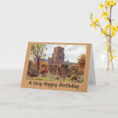 Geburtskarte - Pfarrkirche, Folkestone, Kent Karte (Gelbe Blume)