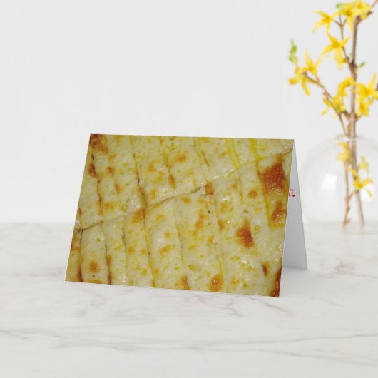 Geburtskarte "Pizza Frie" Karte (Gelbe Blume)