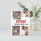 Geburtskarte Postkarte (Stehend Vorderseite)