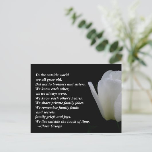 Geburtskarte Postkarte (Stehend Vorderseite)