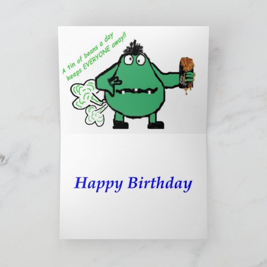 Geburtskarte "Puddigan". Karte (Innenseite)