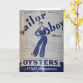 Geburtskarte "Sailor Boy Oysters" Karte (Gelbe Blume)