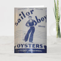 Geburtskarte "Sailor Boy Oysters"
