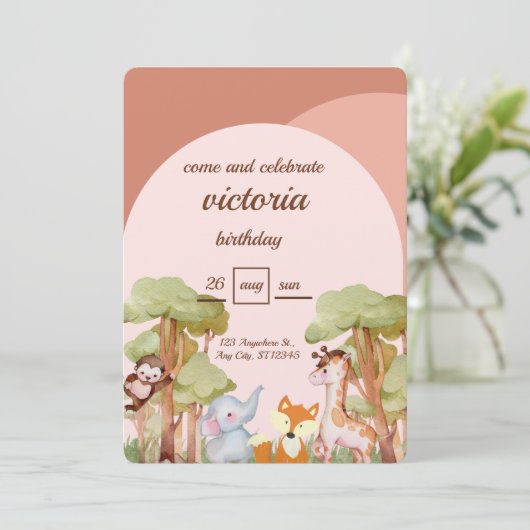 Geburtskarte Save The Date (Stehend Vorderseite)