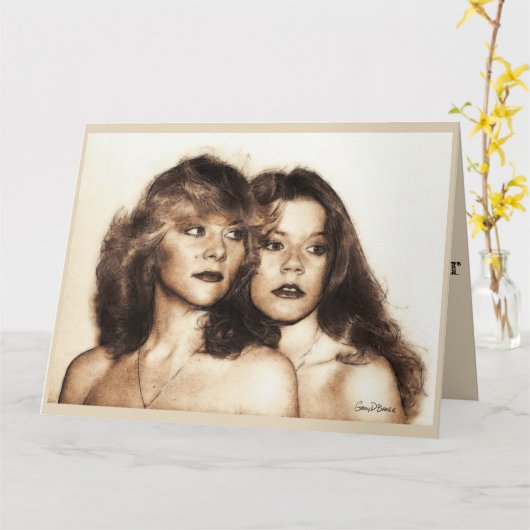 Geburtskarte "Schwester" Karte (Gelbe Blume)