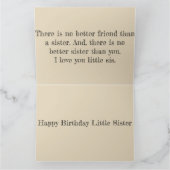 Geburtskarte "Schwester" Karte (Innenseite)