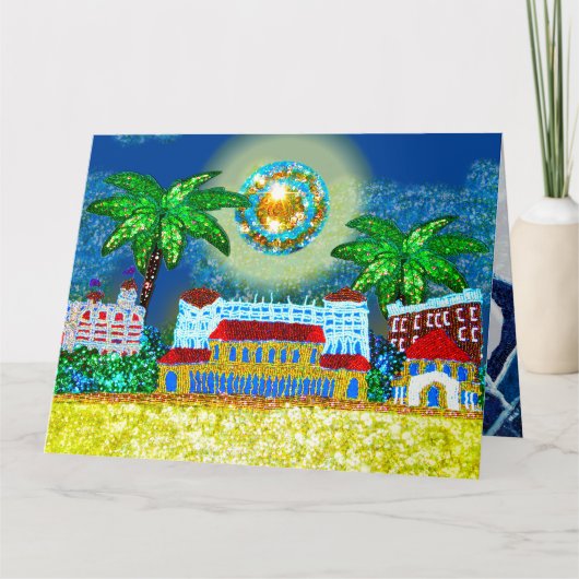 Geburtskarte | Sequin Beach, Sydney Australien Karte (Vorderseite)