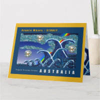 Geburtskarte | Sequin Waves, Sydney Australien