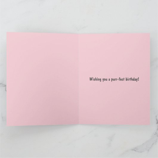 Geburtskarte | Sphynx Cat Lady with Birthday Cake Karte (Innenseite)