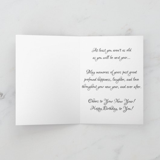 Geburtskarte "Stains of Better Days" Karte (Innenseite)