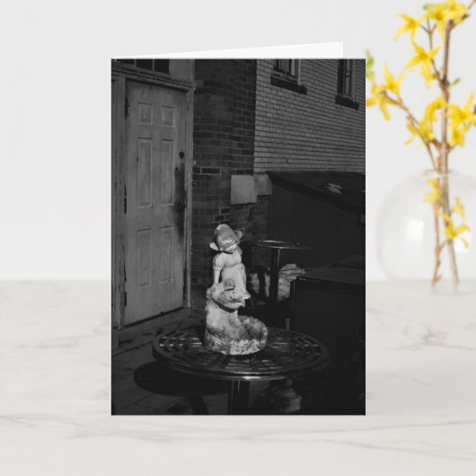 Geburtskarte "Stains of Better Days" Karte (Gelbe Blume)