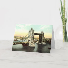 Geburtskarte, Tower Bridge, London Karte
