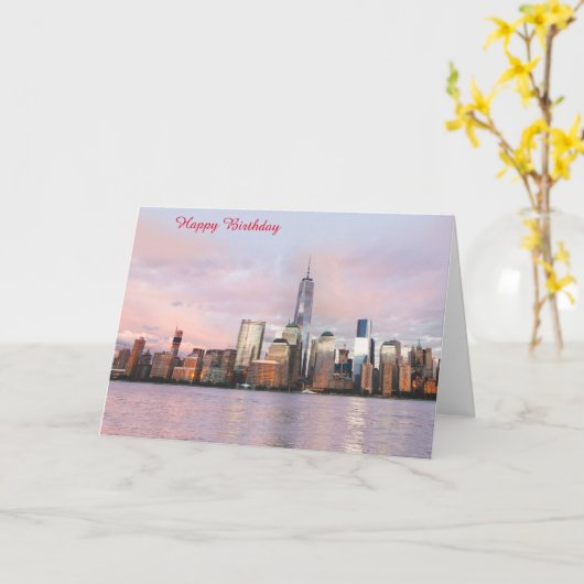 Geburtskarte USA Karte (Gelbe Blume)