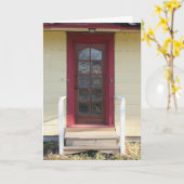 Geburtskarte "Viktorianisches Gateway" Karte (Gelbe Blume)