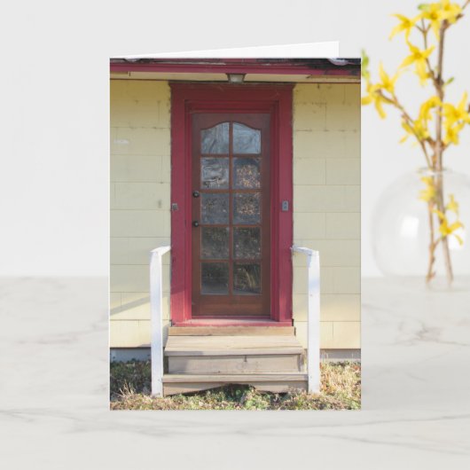 Geburtskarte "Viktorianisches Gateway" Karte (Gelbe Blume)