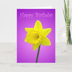 Geburtskarte von Daffodil Karte