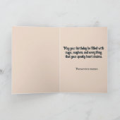 Geburtskarte von Goth - Spooky Birthday Cake Dankeskarte (Innenseite)