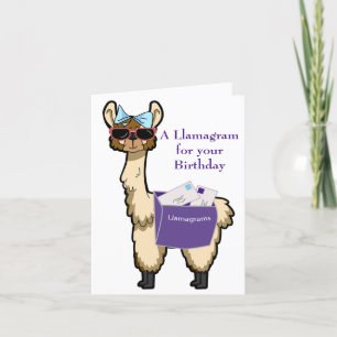 Geburtskarte von Llamagram Karte