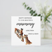 Geburtskarte von Mummy Feiertagskarte (Stehend Vorderseite)