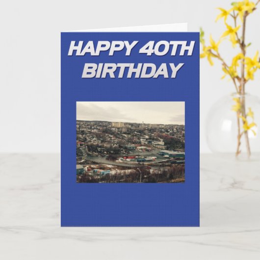 Geburtskarte von Neufundland Karte (Gelbe Blume)