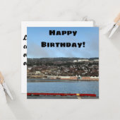 Geburtskarte von Neufundland Karte (Vorderseite/Rückseite Beispiel)