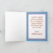 Geburtskarte von Papa Karte (Innenseite)