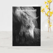 Geburtskarte von Pony Head und Mane Karte (Gelbe Blume)