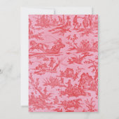 Geburtskarte von Red Toile Ankündigung (Rückseite)