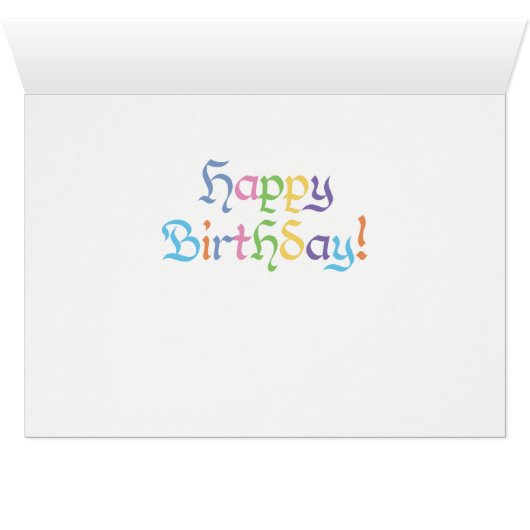 Geburtskarte von World Word - Farbschema 1 (Innenansicht Horizontal (Unten))