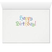 Geburtskarte von World Word - Farbschema 2 (Innenansicht Horizontal (Unten))