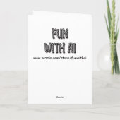 Geburtskarte | Whimsisches Eiscreme Sundae Karte (Rückseite)