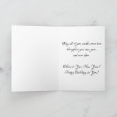 Geburtskarte "White Dandeltain" Karte (Innenseite)