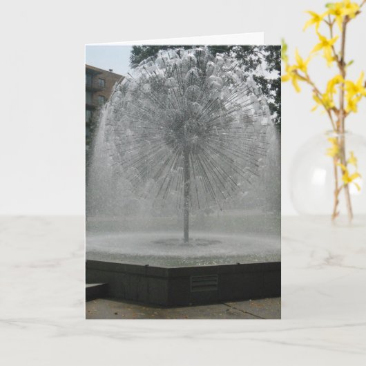 Geburtskarte "White Dandeltain" Karte (Gelbe Blume)