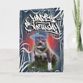 Geburtskartenhund Karte (Vorderseite)