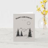 Geburtskartenlager in den Bergen Karte (Gelbe Blume)