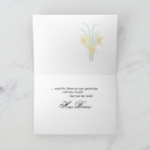 Geburtskasten Lily, Blume Karte (Innenseite)