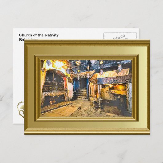 Geburtskirche, Bethlehem Postkarte (Vorne/Hinten)