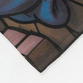 Geburtskirche-Buntglas-Kunst – Heiligabend der Hei Fleecedecke (Ecke)