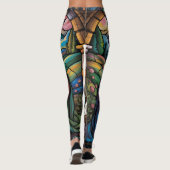 Geburtskirche-Buntglas-Kunst – Heiligabend der Hei Leggings (Rückseite)