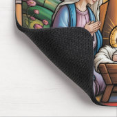 Geburtskirche-Buntglas-Kunst – Heiligabend der Hei Mousepad (Ecke)