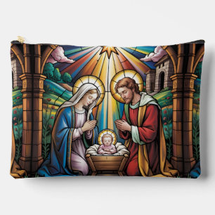 Geburtskirche-Buntglas-Kunst – Heiligabend der Hei Zubehörtasche