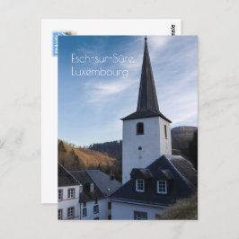 Geburtskirche, Esch-sur-Sure, Luxemburg Postkarte