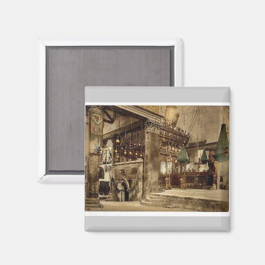 Geburtskirche (innen), Bethlehem, Heilig Magnet (Vorderseite/Rückseite)