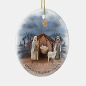 Geburtskirche Name Christlich Weihnachten Keramik Ornament (Rechts)