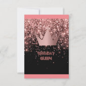 Geburtskönigin Einladung (Vorderseite)