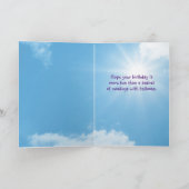 Geburtskorb von Affen und Balloons Karte (Innenseite)