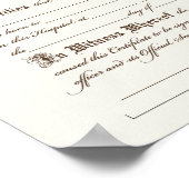 Geburtskunstschrift Poster (Ecke)