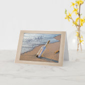 Geburtsmeldung in einer Flasche Karte (Gelbe Blume)