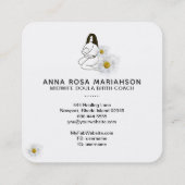 *~* Geburtsmitfrau - Geburtsschwangerschaft Doula Quadratische Visitenkarte (Rückseite)