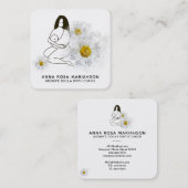 *~* Geburtsmitfrau - Geburtsschwangerschaft Doula Quadratische Visitenkarte (Vorne/Hinten)